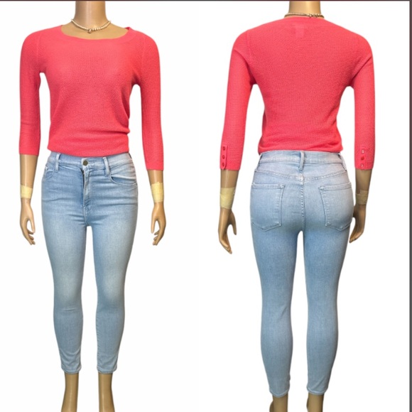 Frame Denim Ali High Rise Cigarette in Blue Opus Cropped Skinny size 28 - Picture 3 of 16